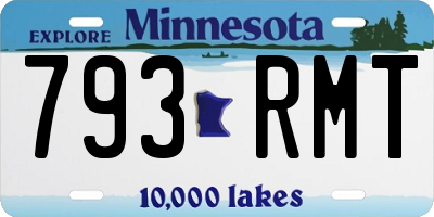 MN license plate 793RMT