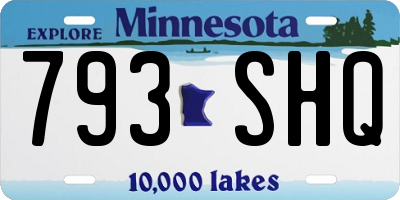 MN license plate 793SHQ