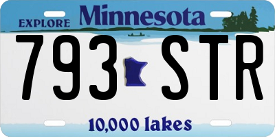 MN license plate 793STR