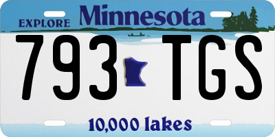 MN license plate 793TGS