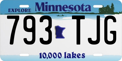 MN license plate 793TJG