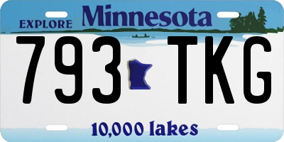 MN license plate 793TKG