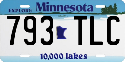 MN license plate 793TLC
