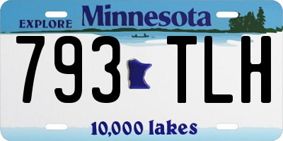 MN license plate 793TLH