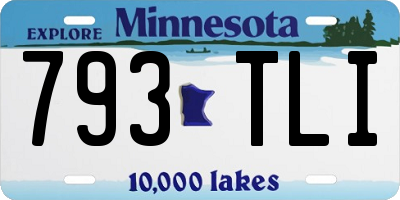 MN license plate 793TLI
