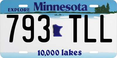 MN license plate 793TLL