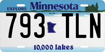 MN license plate 793TLN