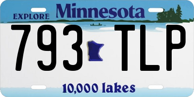 MN license plate 793TLP