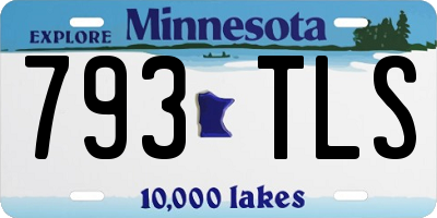MN license plate 793TLS