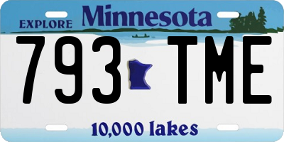 MN license plate 793TME