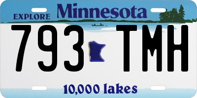 MN license plate 793TMH