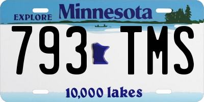 MN license plate 793TMS
