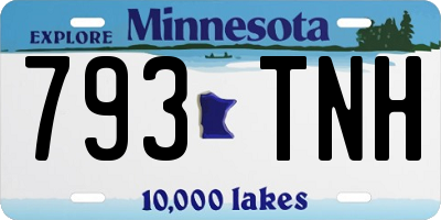 MN license plate 793TNH