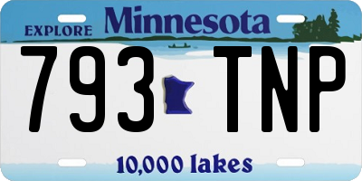 MN license plate 793TNP