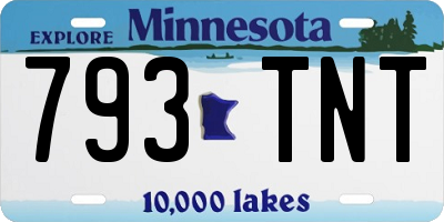MN license plate 793TNT