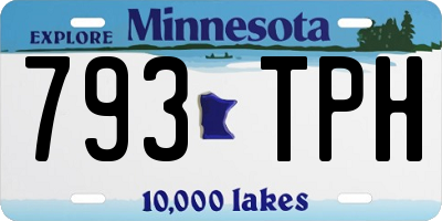 MN license plate 793TPH