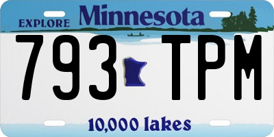 MN license plate 793TPM
