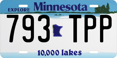 MN license plate 793TPP