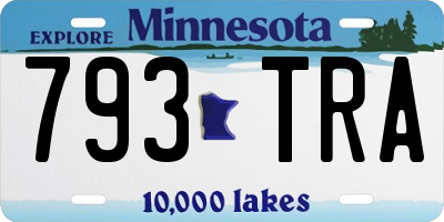 MN license plate 793TRA