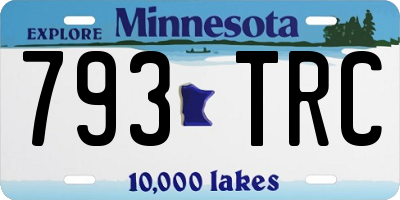MN license plate 793TRC