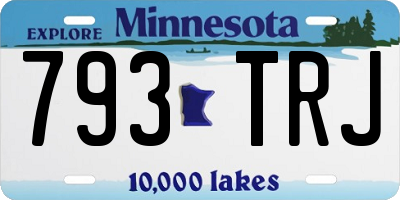 MN license plate 793TRJ