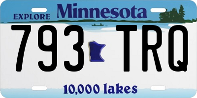 MN license plate 793TRQ