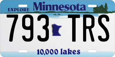 MN license plate 793TRS