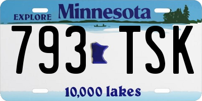 MN license plate 793TSK