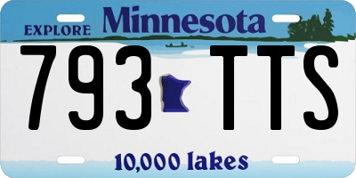 MN license plate 793TTS