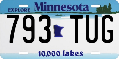 MN license plate 793TUG
