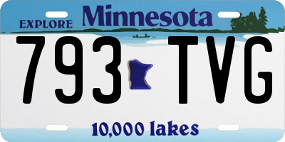 MN license plate 793TVG