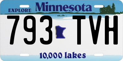 MN license plate 793TVH