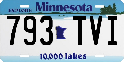 MN license plate 793TVI