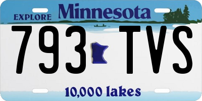 MN license plate 793TVS