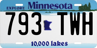 MN license plate 793TWH
