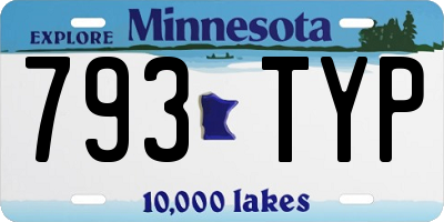 MN license plate 793TYP