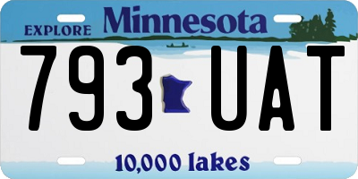 MN license plate 793UAT