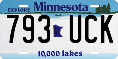 MN license plate 793UCK