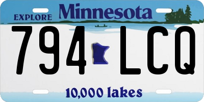 MN license plate 794LCQ