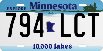 MN license plate 794LCT