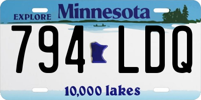 MN license plate 794LDQ