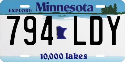 MN license plate 794LDY