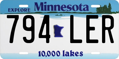 MN license plate 794LER