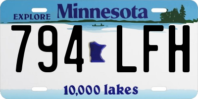 MN license plate 794LFH