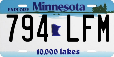 MN license plate 794LFM