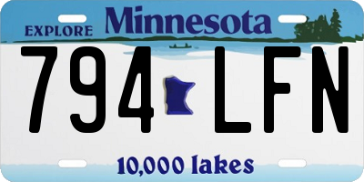 MN license plate 794LFN