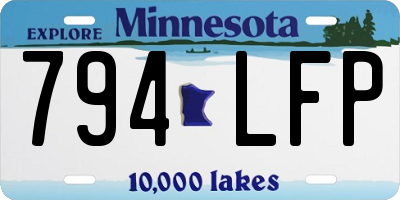 MN license plate 794LFP