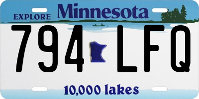 MN license plate 794LFQ