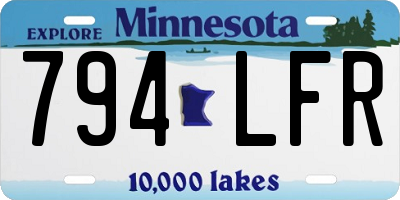 MN license plate 794LFR