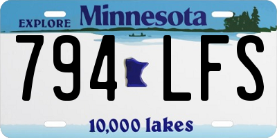 MN license plate 794LFS